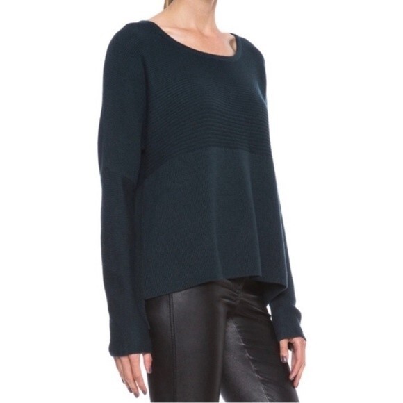 Helmut Lang Sweater Wool Angora Blend Ribbed Relaxed Fit Black Size S - Picture 8 of 8